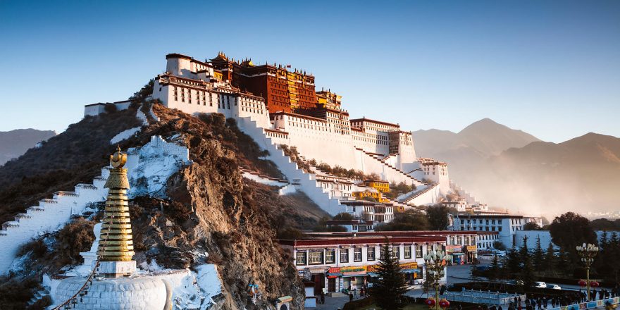 Famous Potala palace, Lhasa, Tibet, China